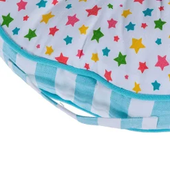 Coussin de sol rond pour enfants multicolore à  motif étoiless 43 cm - HOMESCAPES