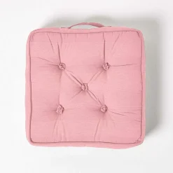 Coussin de sol rose - rajput - 40 x 40 cm - HOMESCAPES