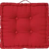 Coussin de sol rouge 40x40 cm - Atmosphera