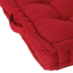 Coussin de sol rouge 40x40 cm - Atmosphera