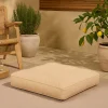 Coussin de sol Storm naturel L.50 x l.50 cm