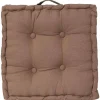 Coussin de sol taupe 40x40 cm - Atmosphera
