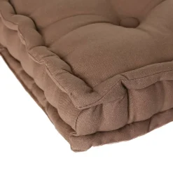 Coussin de sol taupe 40x40 cm - Atmosphera