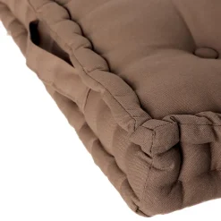 Coussin de sol taupe 40x40 cm - Atmosphera