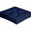 Coussin de sol uni bleu marine - 50x50cm - Bleu marine