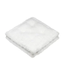 Coussin de sol uni écru bouclette 45x45cm - 45x45cm - Ecru