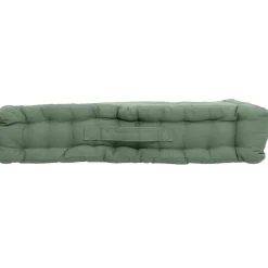 Coussin de sol uni en pur coton (50x50x10 cm - Taupe)