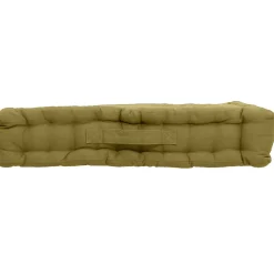 Coussin de sol uni en pur coton (50x50x10 cm - Bronze)