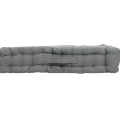 Coussin de sol uni en pur coton (50x50x10 cm - Gris clair)