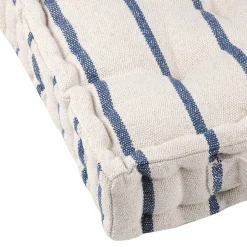 Coussin de sol 45x45 cm St Trop marine coton