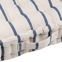 Coussin de sol 45x45 cm St Trop marine coton
