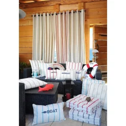 Coussin de sol 45x45 cm St Trop anthracite coton