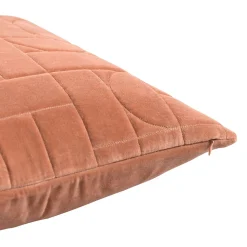 Coussin Dewing GoodHome orange terracotta L.45 x l.45 x ep.80 cm