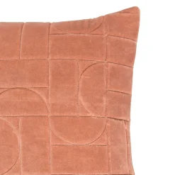 Coussin Dewing GoodHome orange terracotta L.45 x l.45 x ep.80 cm