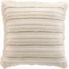 Coussin déhoussable coton tissé naturel 60x60cm "Atlas" - 60x60cm - Naturel