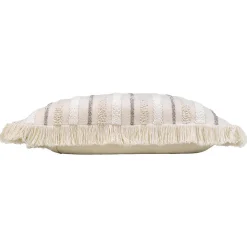 Coussin déhoussable coton tissé naturel 60x60cm 