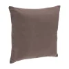 Coussin déhoussable coton - gris taupe - 38x38 cm - Atmosphera