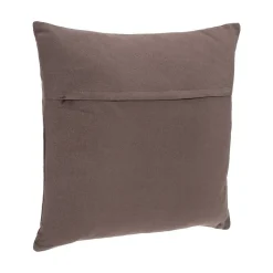 Coussin déhoussable coton - gris taupe - 38x38 cm - Atmosphera