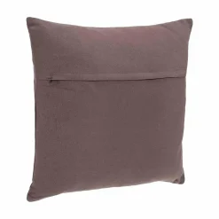 Coussin déhoussable coton - gris taupe - 38x38 cm - Atmosphera