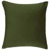 Coussin déhoussable coton - vert kaki - 38x38 cm - Atmosphera