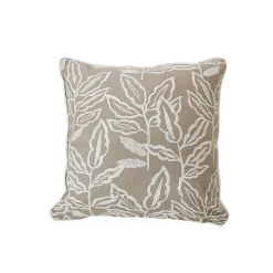 Coussin déhoussable en coton recyclé Chambray (40x40 cm - Naturel)