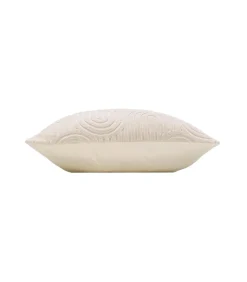 Coussin déhoussable en velours dévoré 45x45cm - 45x45cm - Naturel