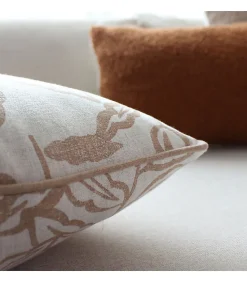 Coussin déhoussable esprit lodge 40x40cm - 40x40cm - Ecru