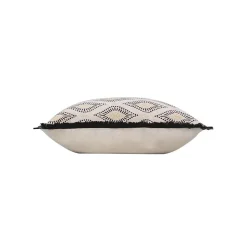 Coussin déhoussable FELL - Polycoton imprimé métallisé