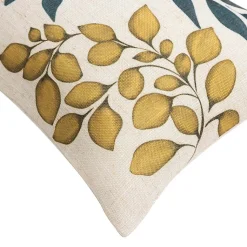 Coussin Déhoussable Polyester & Lin Fermeture Zippée ILONA Lavable et Certifié OekoTEX 30 x 50 cm