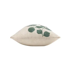 Coussin Déhoussable Polyester & Lin Fermeture Zippée ILONA Lavable et Certifié OekoTEX 30 x 50 cm