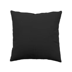 Coussin déhoussable uni en coton (40x40 cm - Gris anthracite)