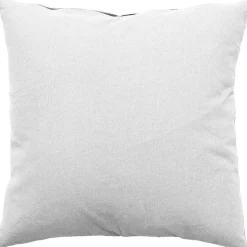 Coussin déhoussable uni en coton (60x60 cm - Blanc)