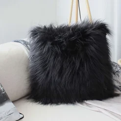 Coussin doux à poils longs Epicéa