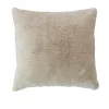 Coussin effet fourrure 40x40cm - 40x40cm - Beige