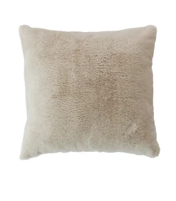Coussin effet fourrure 40x40cm - 40x40cm - Beige