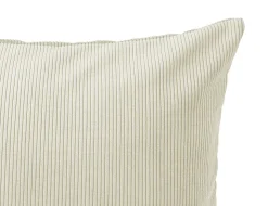 Coussin effet velours GoodHome Carrington 30 x 50 cm blanc