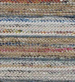 Coussin en coton, polyester et jute 45x45 cm