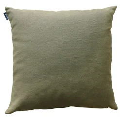 Coussin en coton recyclé kaki 50 x 50 cm