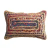 Coussin en jute et coton Chindi multicouleurs L.50 x l.30cm Ornami