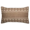 Coussin en jute Halus GoodHome L.50 x l.30 cm marron beige