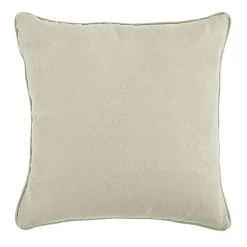 Coussin en suédine beige clair 40x40