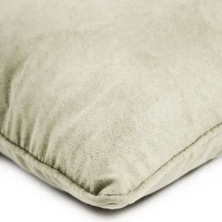 Coussin en suédine beige clair 40x40