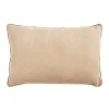 Coussin en suédine rose nude 60x40