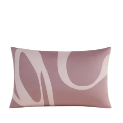 Coussin en velours zébré rose 40x60cm