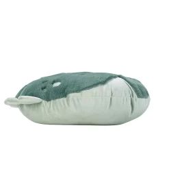 Coussin enfant dino - 40x40cm - Bleu canard