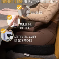 Coussin ergonomique en forme de u pour le coccyx - 45x35x7 - COUSSIN FESSIER