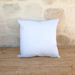 Coussin extérieur imperméable et déhoussable MINORQUE (50x50 cm - Blanc)