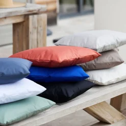 Coussin extérieur imperméable et déhoussable MINORQUE (40x40 cm - Vert Olive)