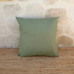 Coussin extérieur imperméable et déhoussable MINORQUE (50x50 cm - Vert Olive)