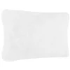 Coussin fausse fourrure - blanc 45x30 cm - Atmosphera